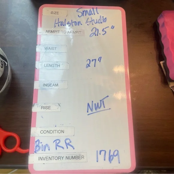 NWT H by Halston blue white Striped Crew Neck V-Back Long Sleeve Top Size Small - Picture 10 of 10